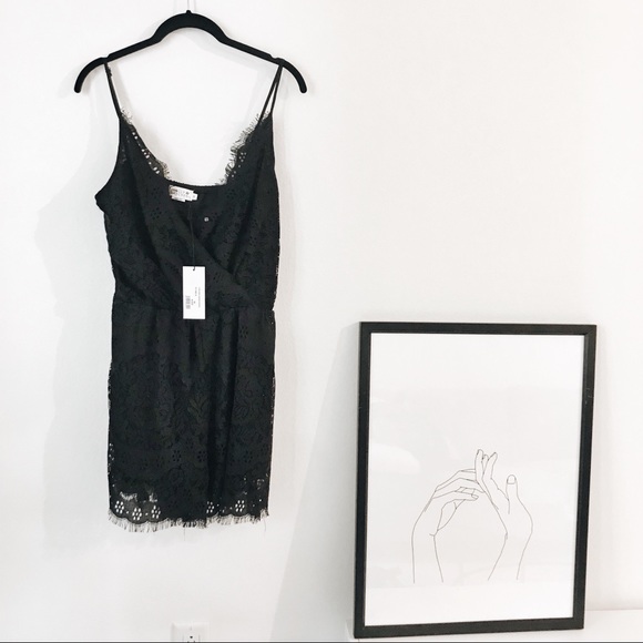 NWT black lace romper - Picture 3 of 4